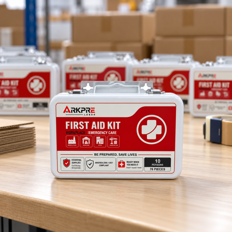FA-332 Compact Metal First Aid Kit | Wall Mount & Carry Handle | Workplace OEM application 4