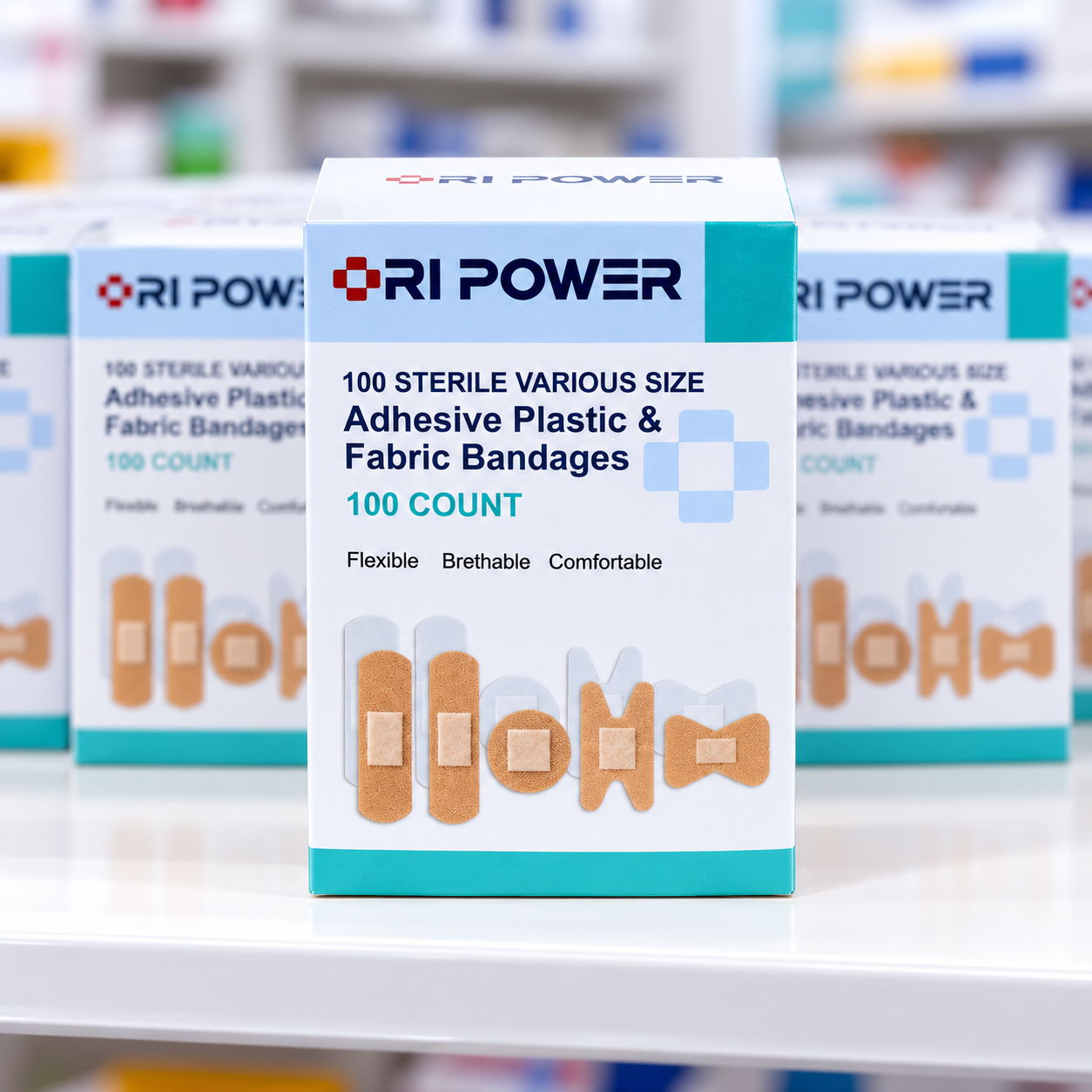 YL-008 Plastic & Fabric Bandages | Sterile Assortment | 100 Count | OEM application 3