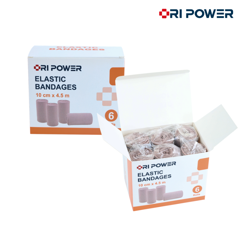 High Elastic Bandage - high elasticity flexible fit - 6 rolls 10 cm x 4.5 m