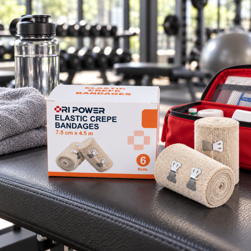 Elastic Crepe Bandage for Sports & Recreation Kits