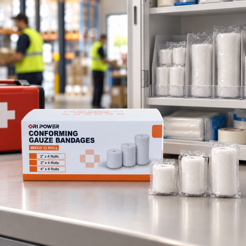 PBT Conforming Gauze Bandage for Workplace First Aid Refills