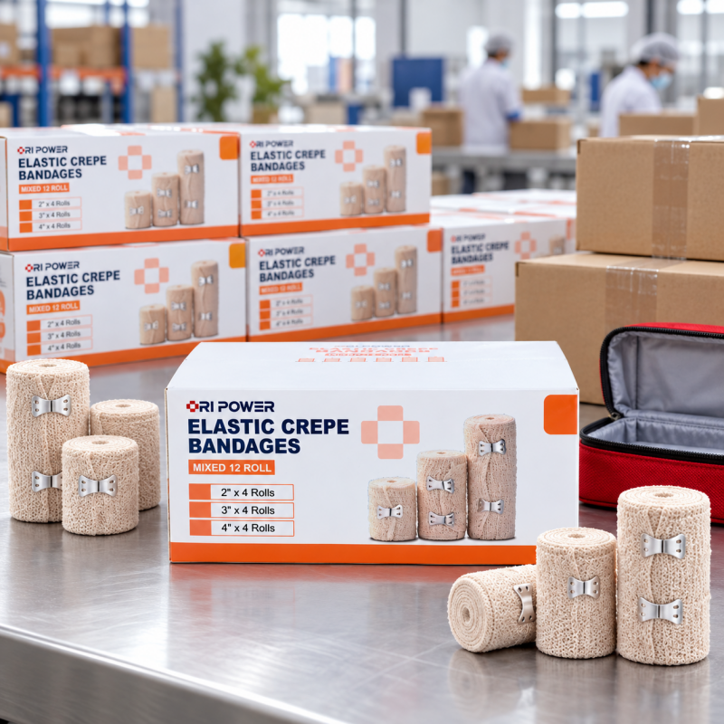 Elastic Crepe Bandage for B2B Wholesale & OEM Kit Assembly