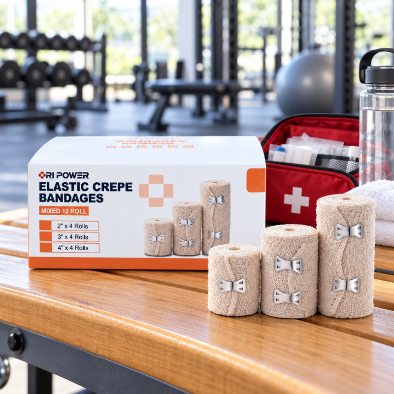 Elastic Crepe Bandage for Sports & Recreation First Aid