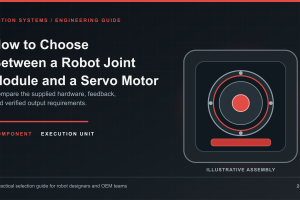 How to Choose Between a Robot Joint Module and a Servo Motor