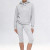 Custom Wholesale 320GSM Gray Heather Oversized Hoodie | OEM Hoodie Manufacturer