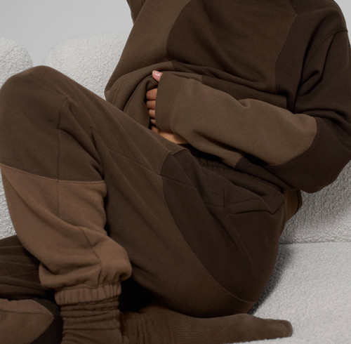 Custom Wholesale Brown Color Block Oversized Hoodie | ODM Hoodie Manufacturer