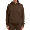Custom Wholesale Dark Brown Pinstripe Hoodie | OEM Hoodie Manufacturer