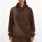 Custom Wholesale Brown Color Block Oversized Hoodie | ODM Hoodie Manufacturer