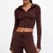 Custom Wholesale Cropped Zip-Up Hoodie Jacket | OEM Jacket Supplier