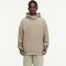 Custom Wholesale Beige 450GSM Cotton Oversized Hoodie Manufacturer | OEM Pullover Hoodie factory