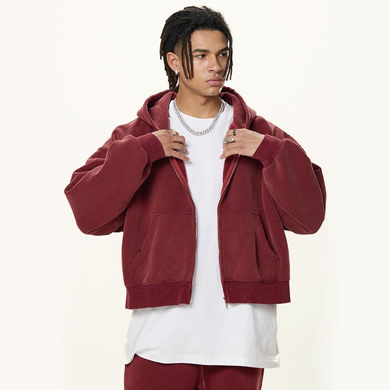 Burgundy Hoodie fabric