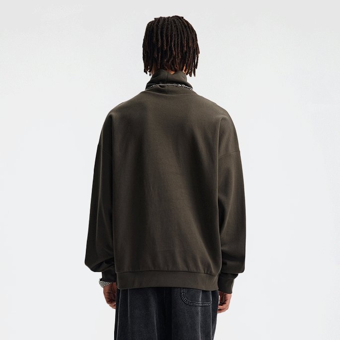 Olive Sweatshirt fabric