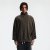 Custom Wholesale Dark Olive 305GSM Mock Neck Sweatshirt Manufacturer | OEM Sweatshirt factory