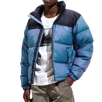 Custom Wholesale Steel Blue Quilted Puffer Jacket Manufacturer | OEM Puffer Jacket factory