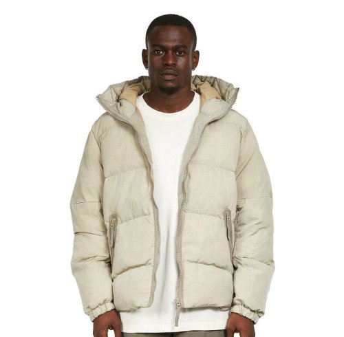 Custom Wholesale Khaki Waterproof Quilted Puffer Jacket Manufacturer | OEM Puffer Jacket factory