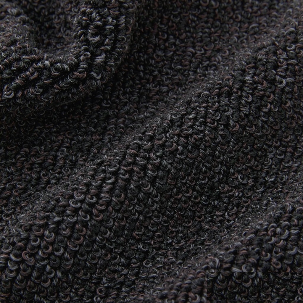 Heavyweight french terry knit fabric macro