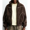 Custom Wholesale Brown Sherpa Jacket Manufacturer | OEM Brown Sherpa Jacket factory