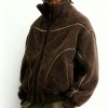 Custom Wholesale Brown Sherpa Jacket Manufacturer | OEM Brown Sherpa Jacket factory