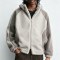 Custom Wholesale Grey Sherpa Hoodie Manufacturer | OEM Grey Sherpa Hoodie factory