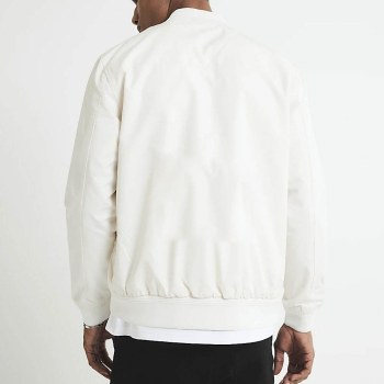 Custom Wholesale Cream Bomber Jacket Manufacturer | OEM Cream Bomber Jacket factory