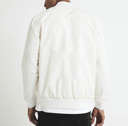 Custom Wholesale Cream Bomber Jacket Manufacturer | OEM Cream Bomber Jacket factory