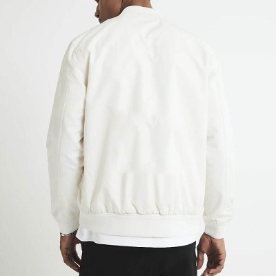 Custom Wholesale Cream Bomber Jacket Manufacturer | OEM Cream Bomber Jacket factory