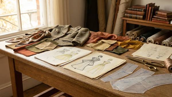 Vintage fashion design studio
