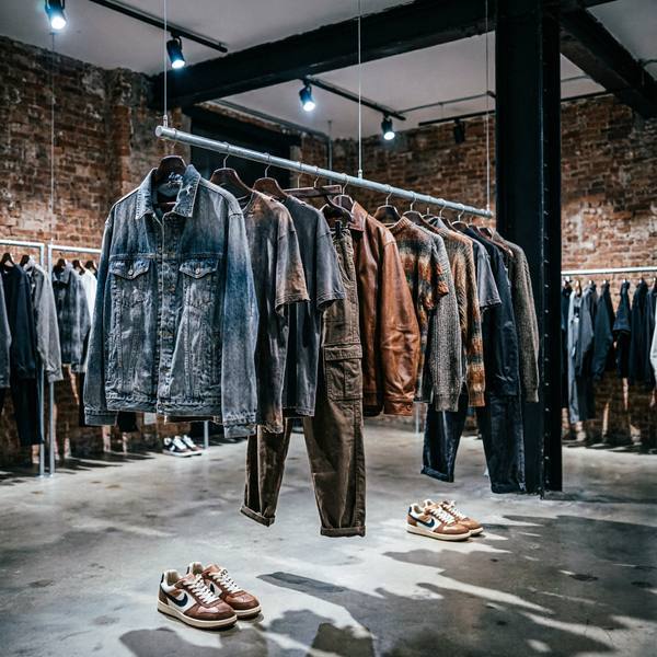 Organized clothing collection display