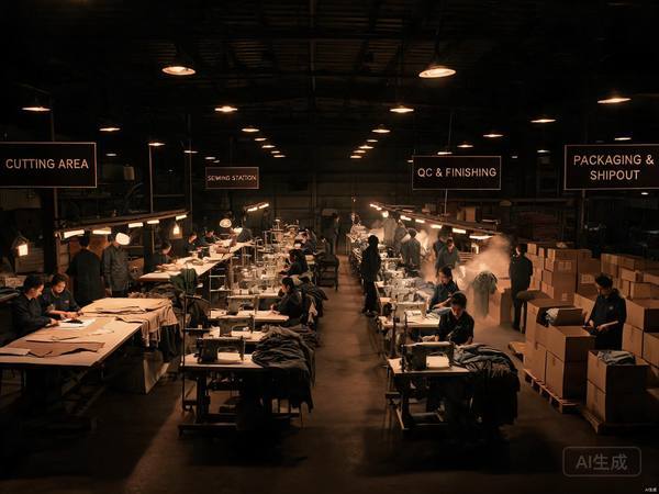 Complete garment manufacturing facility overview