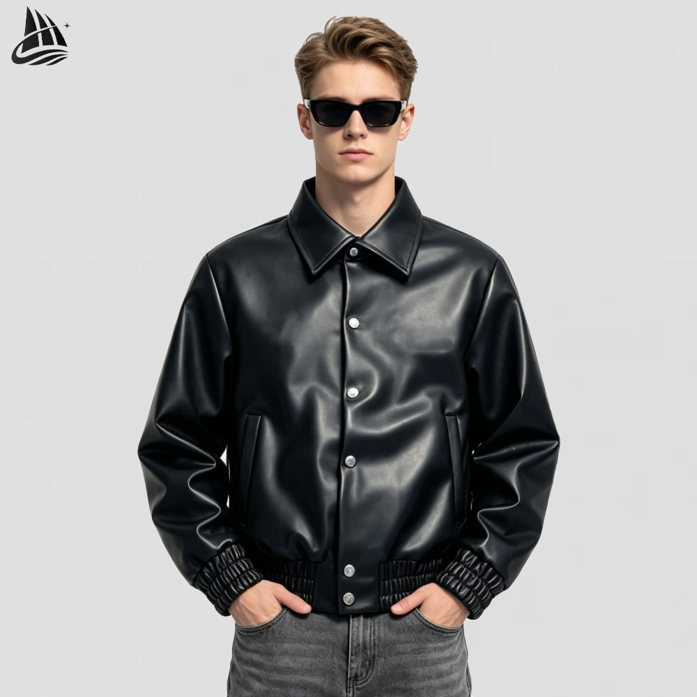 Custom Vintage Motorcycle Bomber Jacket front