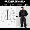 Custom Oversized Nylon Bomber Jacket