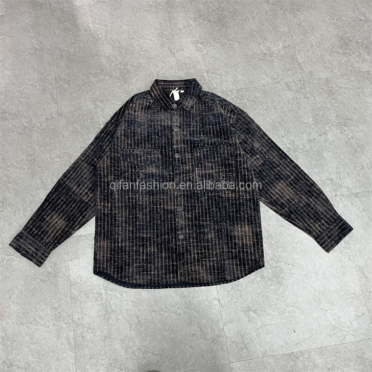 Custom Tie Dyed Corduroy Overshirt back