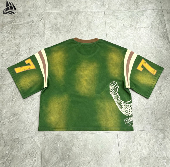 Custom Logo Vintage Embroidery Washed Oversized T-Shirt