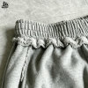 Custom High Waist Baggy Flare Distressed Sweatpants