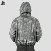 Custom Hip Hop Distressed Hooded Bomber Jacket