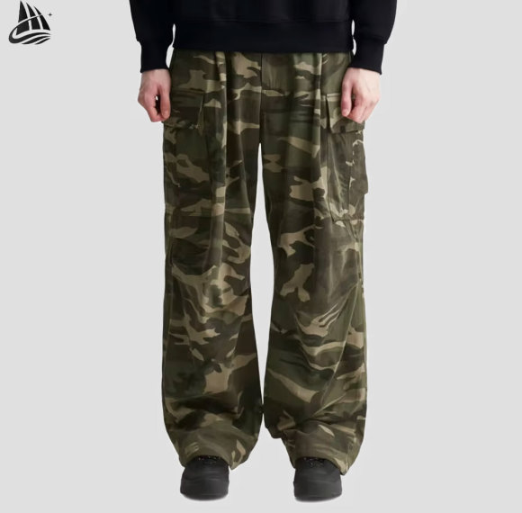Custom Camo Ripstop Nylon Twill Cargo Pants