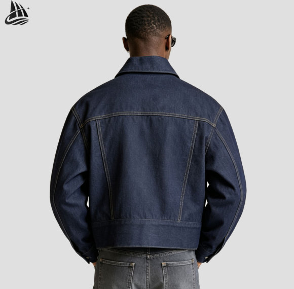 Custom 14oz Heavyweight Washed Denim Jacket