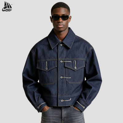 Custom 14oz Heavyweight Washed Denim Jacket