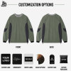 Custom Men's Long Sleeve Crewneck Sportswear Top