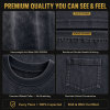 Custom Men's 220gsm Printed Garment Dyed Pocket T-Shirt
