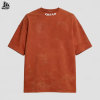 Custom Drop Shoulder Oversized Mock Neck Half Sleeve T-Shirt