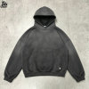 Custom Men's Acid Washed Drop Shoulder Oversize Pullover Hoodie