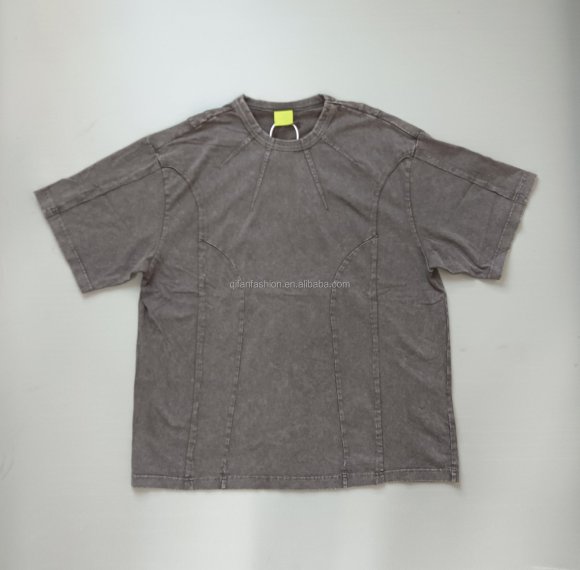 Custom Men's Vintage Faded Washed Patch T-Shirt