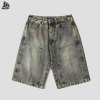 Custom Blank Loose Baggy Denim Shorts