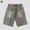 Custom Blank Loose Baggy Denim Shorts