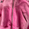 Custom Heavyweight Sun Faded Acid Wash Zip Up Hoodie