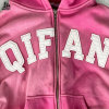 Custom Heavyweight Sun Faded Acid Wash Zip Up Hoodie