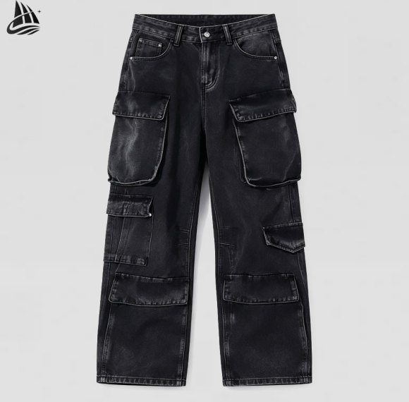 Custom Cargo Workwear Denim Pants