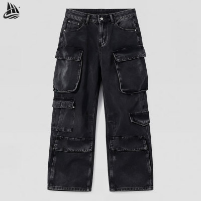 Custom Cargo Workwear Denim Pants