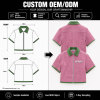 Custom Men's Suede Short Sleeve Zip-Up Shirt